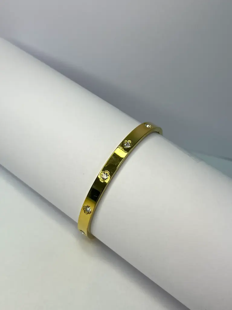 [ZIBA-030] Pulsera Dorada con Brillo Sutil